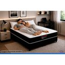 Ver imagem 3 de Cama Box Crc Casal +Colchão D45 Bari Orthoflex 138x188x26