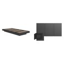 Ver imagem 3 de Cama Solteiro Suspensa com Cabeceira e Mesa de Apoio 80/90 Zurique