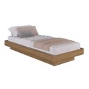 Ver imagem 6 de Cama Solteiro Suspensa com Cabeceira e Mesa de Apoio 80/90 Zurique Marrom/Mel