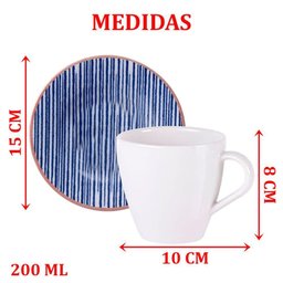 Kit Jogo Xicaras 4pçs 4 Pessoas Abstratta Tramontina 200ml - 2