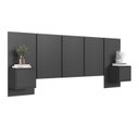 Ver mais imagens de Cama Casal Queen Suspensa, Cabeceira e Mesas de Apoio 140/160 Zurique