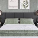 Ver imagem 3 de Cama Casal Queen Suspensa, Cabeceira e Mesas de Apoio 140/160 Zurique