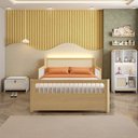 Ver imagem 2 de Quarto Montessoriano Cama Casal Evolutiva Estante 4 Nichos LED e Sapateira Wave Casatema MadeiraOriginals