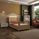 Ver imagem 2 de Quarto Montessoriano Cama Solteiro Evolutiva Estante 4 Nichos LED Sapateira Infantil Wave Casatema MadeiraOriginals