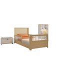 Ver imagem 5 de Quarto Montessoriano Cama Solteiro Evolutiva Estante 4 Nichos LED Sapateira Infantil Wave Casatema MadeiraOriginals