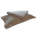 Ver imagem 2 de Kit Colcha Cobre Leito Solteiro de Piquet Pesado com Porta Travesseiro Bege