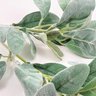 Folha de Orelha de Cordeiro Flocada 73cm Planta Artificial G - 4