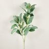 Folha de Orelha de Cordeiro Flocada 73cm Planta Artificial G - 7