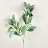 Folha de Orelha de Cordeiro Flocada 73cm Planta Artificial G - 5