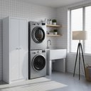 Ver imagem 2 de Armário Multiuso 60x171,5cm com 2 Portas e 4 Prateleiras Am3113 Branco