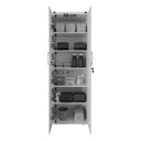 Ver imagem 3 de Kit 2 Armário Organizador Multiuso Kiev Lavanderia 2 Portas Branco