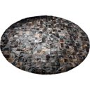 Ver imagem 1 de Tapete de Couro Redondo Marrom Café 2,50 Diâmetro Peça 10x10