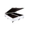 Cama Box Baú Bipartido Casal Blindado Sintético + Colchão Casal Espuma Extra Firme D33 Elegance Orto - 4