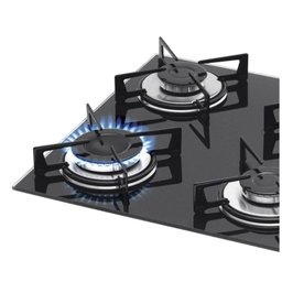 Fogão Cooktop Fischer 4 Bocas Gás Mesa Vidro Preto 1519-5713 - 3