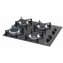 Ver imagem 1 de Fogão Cooktop Fischer 4 Bocas Gás Mesa Vidro Preto 1519-5713