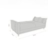 Sofá Cama 3 Lugares Esther 203cm X 90cm X 95cm - 4