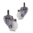 Ver imagem 1 de 2 Rodizio Inox 2 Pol. Roda Nylon com Espiga sem Freio