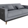 Sofá Cama 3 Lugares Esther 203cm X 95cm X 90cm - 7