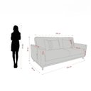 Ver imagem 3 de Sofá Cama 3 Lugares Esther 203cm X 95cm X 90cm