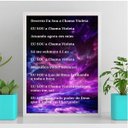 Ver imagem 1 de Quadro Decreto Eu Sou A Chama Violeta 24x18cm:Madeira branca