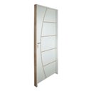 Ver imagem 3 de Porta Belíssima 6 Prime Batente Regulável 13-16 Guarnição 5cm 72 x 210 Abertura Direita Branco Rodam