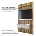 Ver imagem 3 de Painel Suspenso 138 Cm com Nicho Vitória 100% Mdf Cinamomo/off White