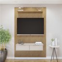 Ver imagem 1 de Painel Suspenso 138 Cm com Nicho Vitória 100% Mdf Cinamomo/off White