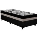 Ver imagem 1 de Cama Box Solteiro: Colchão Ortopédico Ortobom D33/EP ISO 100 Double Face + Base CRC Linhão Black(78x