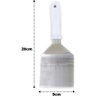 Espátula Cabo Branco Curva Aço Inox Chapeiro Lanche Nº4 - 4