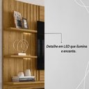 Ver imagem 3 de Painel Bancada Suspensa com Led 3 Portas Atena - Cumaru