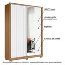 Ver imagem 2 de Guarda Roupa Frizatto c/2 Portas de Correr Flex e 2 Espelhos