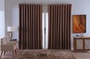 Ver imagem 1 de Cortina para Sala Quarto Blackout Tecido 4,00x2,80 Ellegance:chocolate