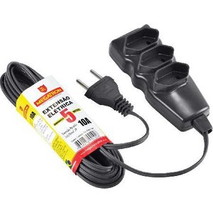 Extensao Cabo Pl 2x0,75 5 Metros Preta 102