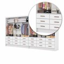 Ver imagem 6 de Closet Sevilha 6 Portas Casal Duplo Premium 18 Gavetas Carioca Moveis