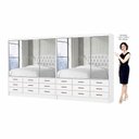 Ver imagem 4 de Closet Sevilha 6 Portas Casal Duplo Premium 18 Gavetas Carioca Moveis