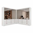 Ver imagem 3 de Closet Sevilha 6 Portas Casal Duplo Premium 18 Gavetas Carioca Moveis