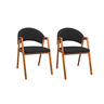2 Cadeiras Sala de Jantar em Madeira Luiza Sintético Ds Home - 1