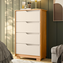 Ver imagem 2 de Cômoda 4 Gavetas para Quarto Sole Carvalho Grife Off White (flex) Móveis Albatroz