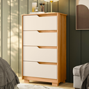 Ver imagem 4 de Cômoda 4 Gavetas para Quarto Sole Carvalho Grife Off White (flex) Móveis Albatroz