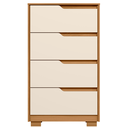 Ver imagem 6 de Cômoda 4 Gavetas para Quarto Sole Carvalho Grife Off White (flex) Móveis Albatroz