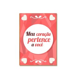 Kit 03 Placas Mdf Eu Amo Você Decoração Quadros 28,7x22 Ar10 - 5