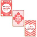 Ver imagem 1 de Kit 03 Placas Mdf Eu Amo Você Decoração Quadros 28,7x22 Ar10
