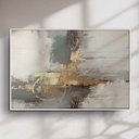 Ver imagem 2 de Quadro Decorativo Abstrato Cinza com Dourado