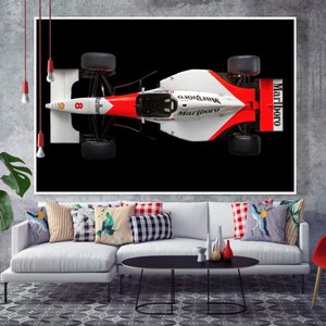 Quadro Decorativo Carro de Corrida Formula 1 Sala Quarto Casa Escritório