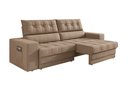 Ver imagem 5 de Sofá Oscar Plus 2,06m Retrátil e Reclinável Suede Capuccino - X-Flex