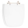 Assento Sanitario Poliester com Amortecedor Venice Branco para Vaso Belize - 1