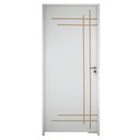 Ver imagem 2 de Porta Belíssima 9 Prime Batente Regulável 16-20 Guarnição 5cm 72cm x 210cm Abertura Esquerda Branco Rodam