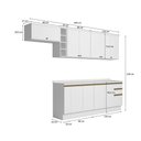 Ver imagem 3 de Armário de Cozinha Completa 100% Mdf 300cm Branco Celeste Kappesberg