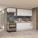 Ver imagem 1 de Armário de Cozinha Completa 100% Mdf 300cm Branco Celeste Kappesberg