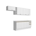 Ver imagem 2 de Armário de Cozinha Completa 100% Mdf 300cm Branco Celeste Kappesberg